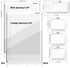 Straight Line Stencil Templates and Envelope Addressing Guide Stencil Set of 6,Line Drawing Stencil Lettering Guide,College Ruled 9/32" and 0.35" ...