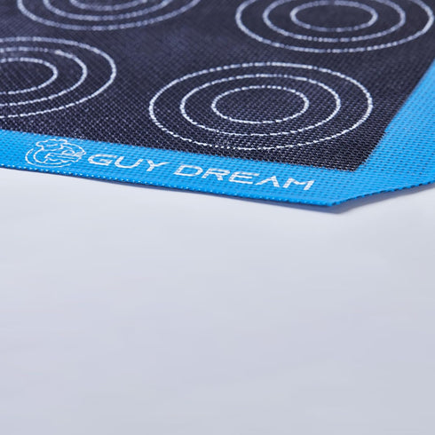 GUY DREAM Perforated Silicone Baking Mat 11-4/5" x 15-3/4" - 2PCs Choux Mat for Baking Cookie - Steaming Mesh For Half Size Cooking Sheet...