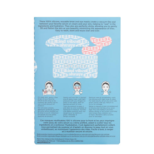 Pacifica Beauty | Reusable Undereye + Brow Mask Value Set | 100% Silicone | Vacuum Seal & Lifting Effect | Minimize Fine Lines + Wrinkles | Pair w...