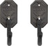 Allen Company - Rifle Wall Mount Coated Hooks with Metal Mounting Plate - Home Long Gun Rack - 2 Wide Hooks Per Pack...