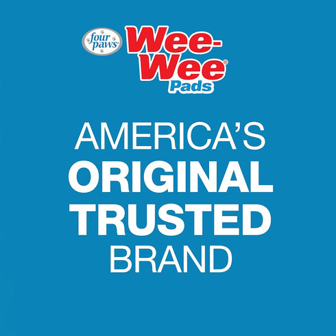 Four Paws Wee-Wee Super Absorbent Pee Pads for Dogs with Insta-Rise Border, Leak-Proof Floor Protection Dog & Puppy Quilted Potty Training Pads, U...