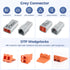 32 PCS Deutsch DTP Connector Kit 2 Pin Automotive Waterproof Connectors 4 sets with Size 12 Stamped Contacts Gauge 14-12 AWG Wire Size,25A...