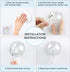 VIS'V Suction Cup Hooks, Small Shower Suction Hooks with Wipes, Heavy Duty, Removable and Reusable, Clear, 2 Pcs...