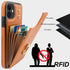 Folosu Compatible with iPhone 11 Case Wallet with Card Holder, 360°Rotation Finger Ring Holder Kickstand Protective RFID Blocking PU Leather Doubl...