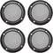 uxcell 4Pcs Speaker Grill Cover 3.5 Inch 107mm Mesh Decorative Circle Subwoofer Guard Protector Black...