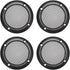 uxcell 4Pcs Speaker Grill Cover 3.5 Inch 107mm Mesh Decorative Circle Subwoofer Guard Protector Black...