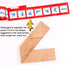 Wood T Shape Puzzle, 4 Pieces Brain Teaser Toy for Kids & Adults, Advanced Level, Great Gift & Party Favor, Includes Paper Instructions...