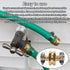 Aillsa 3/8" Garden Brass Mender End Repair Kit Hose Connector Male Female 0.47" Diameter Hose Connector The Brass Garden Hose Mender's...