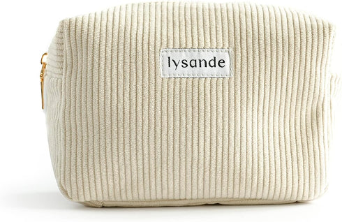 Corduroy Makeup Bag, Small Makeup Bag, Cosmetic Pouch, Travel Makeup Bag, Pencil Case, Purse Organizer, Cosmetic Bags for Women, Makeup Case, Cosm...