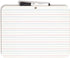 U Brands Dry Erase Lap Board, Double Sided, Ruled and Plain, 9 x 12 Inches, Dry Erase Marker Included (484U06-24)...