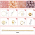 Xilitata 400 Pieces Round 8mm Glass Beads for Jewelry Making,Crystal Beads Bracelets Making Kit Glass Beads Crafts DIY Beads...