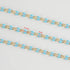 Gold Plated Brass Chains for Necklace DIY Jewelry Supplies, 2 Meters Light Blue Oil Drip Cable Bulk Chain Jewelry Making Supplies Findings...