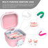 ARGOMAX Leak Proof Denture Bath Cup, Portable Soaking Denture Box, Denture Bath Case with Strainer, for Dentures and Braces (Pink + White)....
