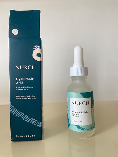 Pure Hyaluronic Acid Serum for Face + Snow Mushroom + Vitamin B5 | Natural & Lightweight | Vegan, Clean, & Fragrance Free | Moisturizer Hydrates D...