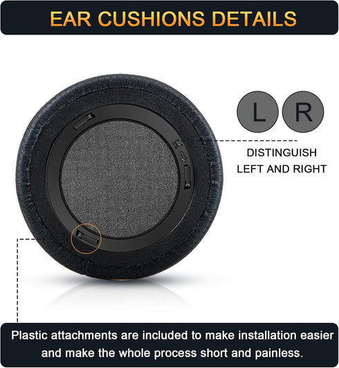 Upgraded Replacement Ear Pads Cushion for Corsair Virtuoso RGB Wireless SE XT Gaming Headset, Premium Fabric, Softer Memory Foam, Added Thickness ...