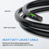 4 Way Trailer End Connector Wire 10 Feet Jacketed Cable, Heavy Duty 18AWG 4 Pin Trailer Light Plug Color-Coded Pure Copper, Trailer-Side Male End ...