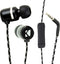 KICKER Microfit 46EB94 Wired Earbuds | in-Ear Noise-Isolating Earphones Silicone Ear Tips 3 Sizes | in-Line Mic and Multi-Function Button | Clear ...