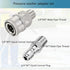 2 Sets NPT 1/4 Inch Pressure Washer Coupler Quick Connect Plug Stainless Steel Male and Female Quick Connect Fittings Pressure Washer Adapter Set ...