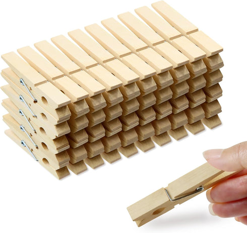 (Pack of 50) Wooden Clothespins About 2-7/8" Long...