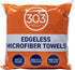 303 Products Edgeless Microfiber Towels for Car Detailing, Home Cleaning- 3 Pack Premium Reusable Edgeless Microfiber Cleaning Cloths Stitch-Free...