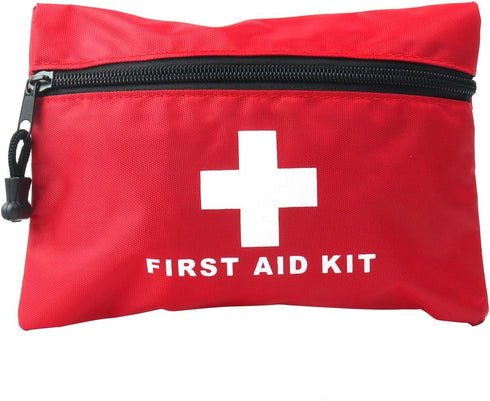 Red First Aid Bag Empty First Aid Kit Empty Waterproof First Aid Pouch Small Mini for First Aid Kits Pack Emergency Hiking Backpacking Camping Tra...
