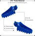 1PZ AP1-Y01 Blue Aluminium Footrest Foot Pegs Rest Replacement for Honda XR50R CRF50 CRF70 CRF80 CRF100F Yamaha PW50 PW80 TW200 TTR90 TTR90E Dirt ...