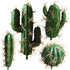 FagusHome Artificial Cactus Decor Faux Cactus Plant Fake Succulents Plants Artificial Cacti 4 Pieces Unpotted Indoor Home Décor Fake Cactus Stems...