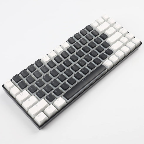 YMDK 117 PBT Double Shot Doubleshot Shine Through ANSI ISO OEM Profile Pudding Keycaps Key caps Sealed Legend for MX Mechanical Keyboard 61 68 87 ...