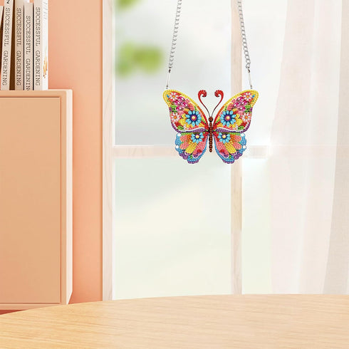 Tontut Diamond Painting Kits Hanging Decoration, Butterfly Diamond Art Painting, DIY Special Shape Diamond Crafts Wall Garden Decoration, Gifts...
