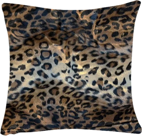 WOMHOPE® 4 Pack - 18" x 18" Short Faux Fur Cushion Decorative Pillow Covers Animal Theme Print Style Square Throw Pillowcase Cushion Covers for So...