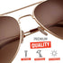 grinderPUNCH Unisex Aviator Sunglasses | Fashionable & Lightweight Frame Suits All Face Shapes | 100% UV Protection...