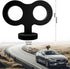 3D Car Wind Up Key, Cute Clockwork Wind Up Key for Back of Car Roof Decoration (Black)...