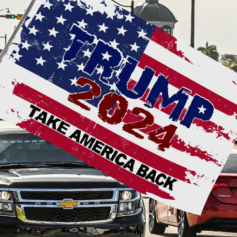 Trump 2024 Take America Back Flags 3x5 FT Outdoor - USA,Best Choice Trump Banner for Outside with 2 Brass Grommets UV protection Fade Resistant fo...