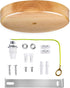 Arturesthome Wooden Ceiling Canopy Kit with Hardware, Handmade Natural Wood Ceiling Plate for Pendant Light or Hanging Lights, Wood DIY Ceiling Ca...