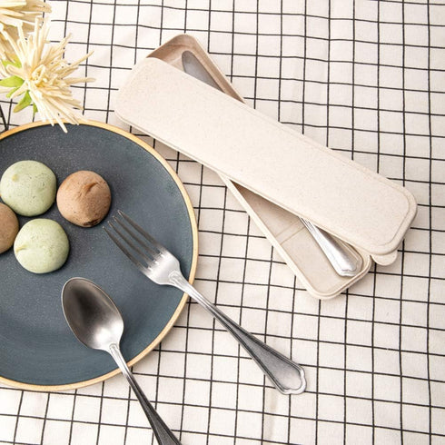 sansheng travel silverware case Portable?Travel Tableware Storage Box,utensil case for lunch bag?Flatware Chopsticks Spoon Fork Storage Box...