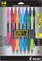 PILOT, G2 Premium Gel Roller Pens, Fine Point 0.7 mm, Assorted Colors, Pack of 14...