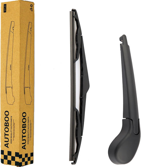 AUTOBOO Replacement For Focus 2012-2015 2016 2017 2018 Rear Windshield Wiper Blade Arm Set-Factory OE Style CV6Z17526C...