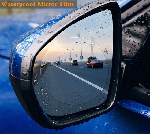 Car Rearview Mirror Waterproof Film - 6 Pieces Side Mirror Film Anti Fog Film for Car Rainproof Mirror Window Film Transparent Nano-Coated Protect...