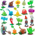 4 PCS Plants and Zombies Toys Action Figures Zombies PVZ Toys Sets 1 2 Series Great Gifts for Kids and Fans,Birthday and Christmas Party...