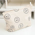 Cosmetic bag Makeup bag Preppy Cute Corduroy Toiletry bag for women travel essentials (Full beige)...
