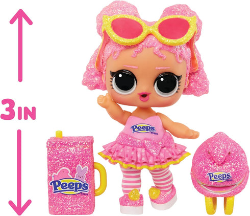 LOL Surprise Loves Mini Sweets - Peeps Fluff Chick with Collectible Doll, 7 Surprises, Spring Easter Theme, Peeps Limited Edition Small Doll - Gre...