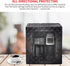 AOZBZ Coffee Maker Cover - Waterproof Cotton Cloth Coffee Maker Dust Cover Washable Foldable Kitchen Appliance Covers with 2 Storage Bags (Black)...