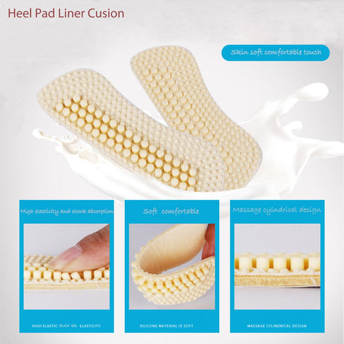 Heel Cushion Pads - 4D Too Big Shoes Cushion (3 Pairs) High Heel Inserts (Beige)...