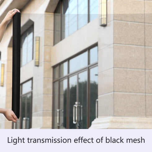 Window Screen Replacement, DIY Adjustable Encrypted Mesh Window Screens Mesh for Window Doors, High Transparency Black mesh, Curtain Net(40''X125'...