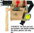 Custom LeathercraftIP489X Suede Tool Bag & Poly Web Belt, 3 Pocket , Tan...