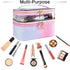 Travel Makeup Bag Cosmetic Bag Makeup Bags for Women Cosmetics Cases Portable Waterproof Foldable (Rainbow Pink)...