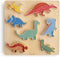 mushie Wooden Dino Puzzle | for Kids 3 Years+ | Preschool Educational & Toddler Montessori Toys (7 pcs)...