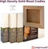 Ampersand Art Supply Wood Gesso Artist Painting Panel: Primed Smooth, 8" x 8", 7/8" Cradled Profile...