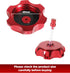 VARGTR CNC Aluminum Gas Fuel Tank Cover Cap,Gas Fuel Tank Cap with Breather Valve,Car Accessories Fuel Tank Cap for SSR 125 DB10 DB14 SDG107 Probi...