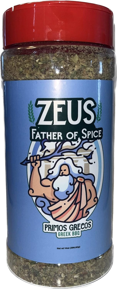 Zeus: Father of Spice, Primos Grecos All Purpose Greek Seasoning and BBQ Rub...